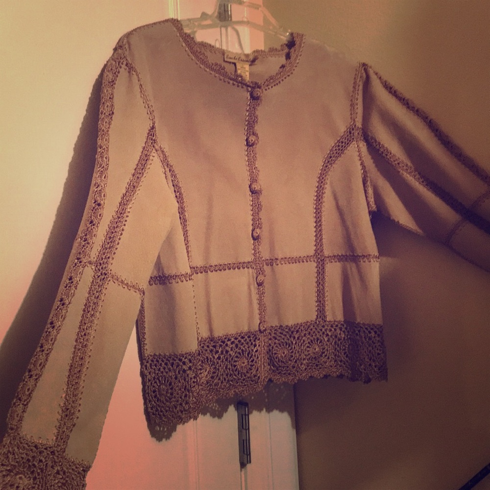 Genuine Garment w/ hand knitted lace